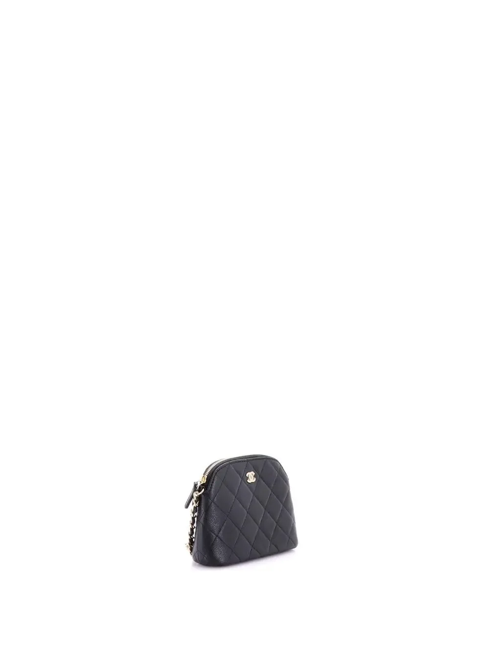 Chanel Cc Dome Zip Clutch With Chain #281377C49B